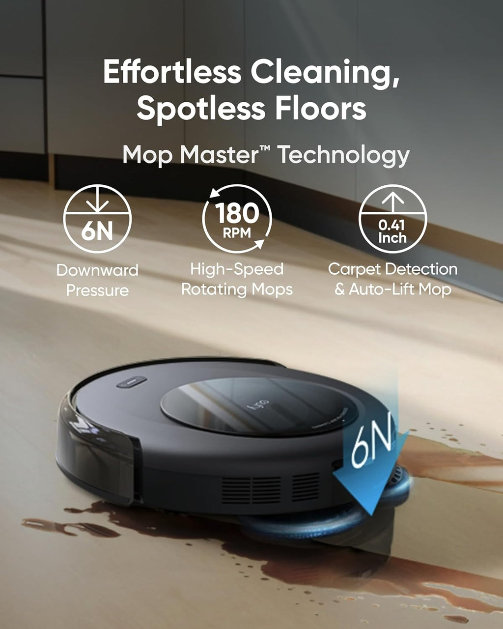 eufy Certified Like-New Omni C20 Robot Vacuum and Mop Combo, Self-Emptying, Auto Mop Washing & Drying for Hands-Free Cleaning, 7000 Pa Suction (Renewed)