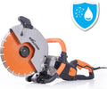 Evolution R12DCT 12 Inch Concrete Saw with Water Fed Dust Suppression (Aka Angle Grinder, Cut Off Saw, Masonry) Electric, No Gas, 4-1/2' Cut - Incl Premium Diamond Blade (Formerly R300DCT+)