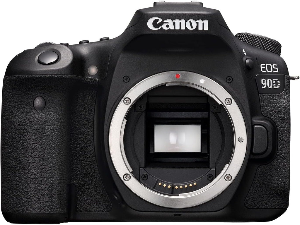 Canon DSLR Camera [EOS 90D] with Built-in Wi-Fi, Bluetooth, DIGIC 8 Image Processor, 4K Video, Dual Pixel CMOS AF, and 3.0 Inch Vari-Angle Touch LCD Screen, [Body Only], Black