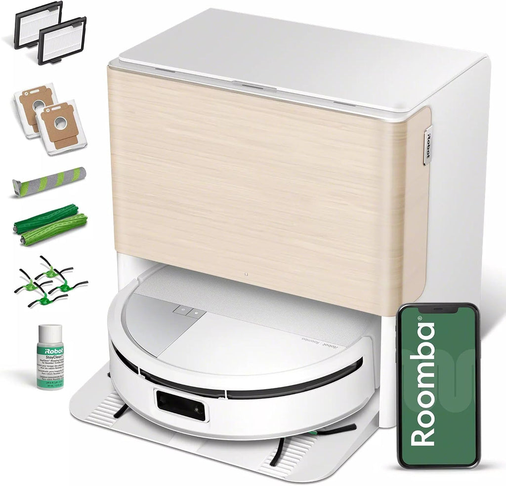 iRobot Roomba Max 705 Combo Robot Vacuum & Mop + AutoWash Dock – Extending Cleaning Roller Mop, Retractable Cover, Dual Brushes, Self-Empties, Heat-Washes & Dries, Avoids Obstacles, LiDAR