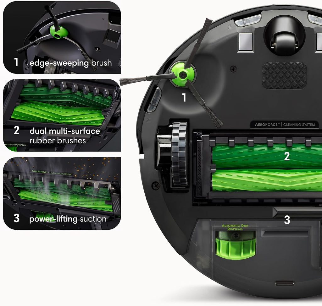 iRobot Roomba j9+ Self-Emptying Robot Vacuum – Powerful Suction, Identifies and Avoids Obstacles Like Waste, Self-Empties for 60 Days, Best for Homes with Pets, Smart Mapping, Works with Alexa
