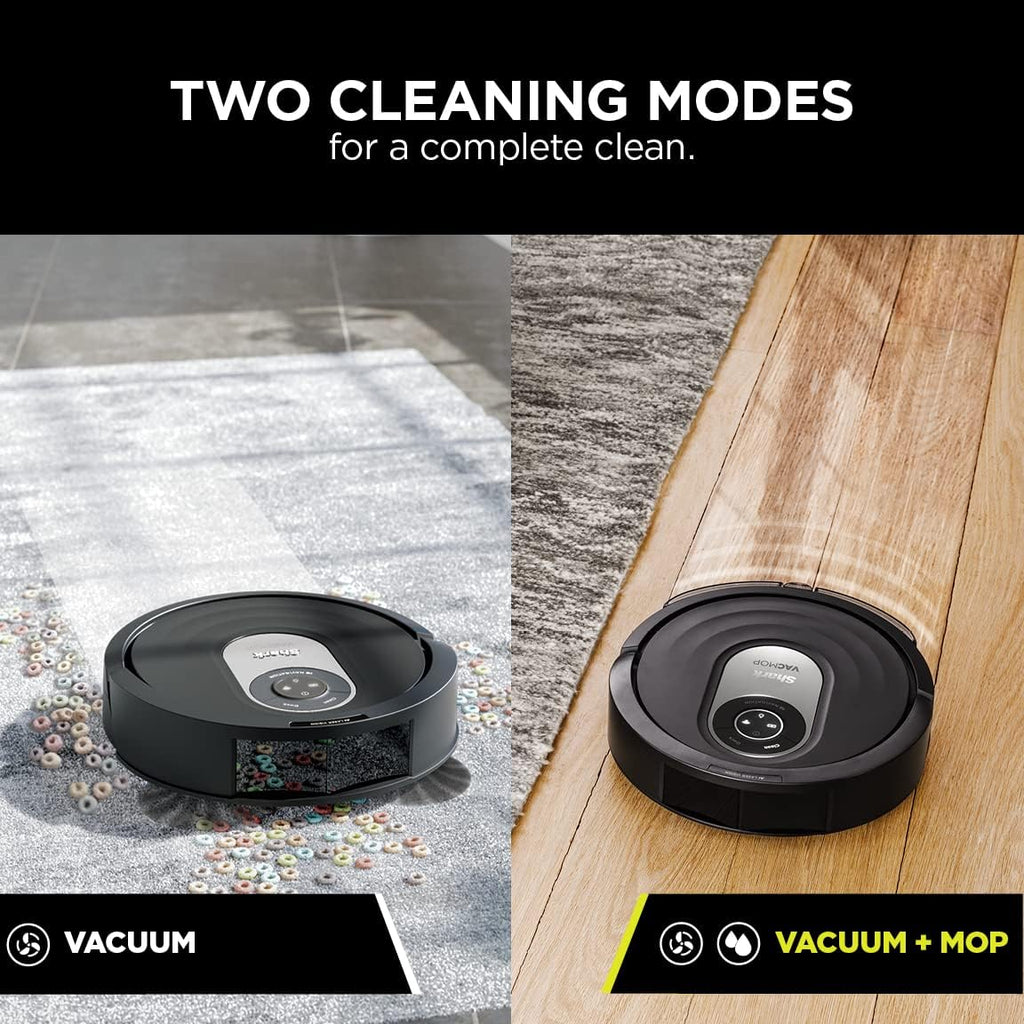 Shark AI Robot Vacuum & Mop with Self-Cleaning Brushroll for Floors, Carpet Black/Silver (RV2001WD) With LiDAR Navigation