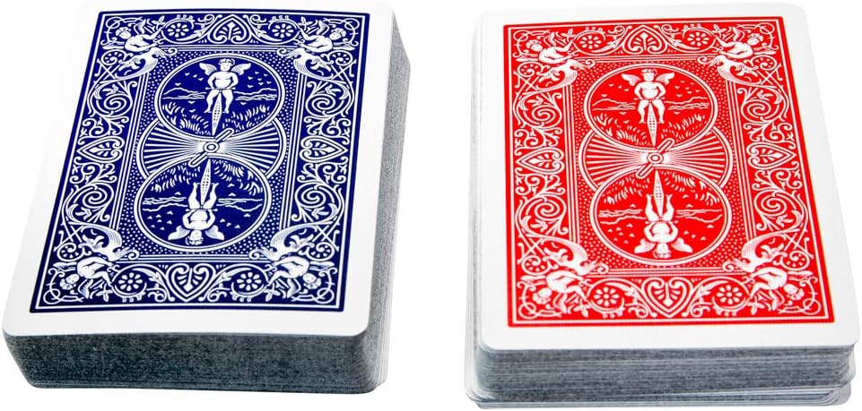 Modern Elegant Playing Card Deck Holder Tray with 2 Decks of Playing Cards in Unique Stylish Deluxe Acrylic Box with Color lid (Green)