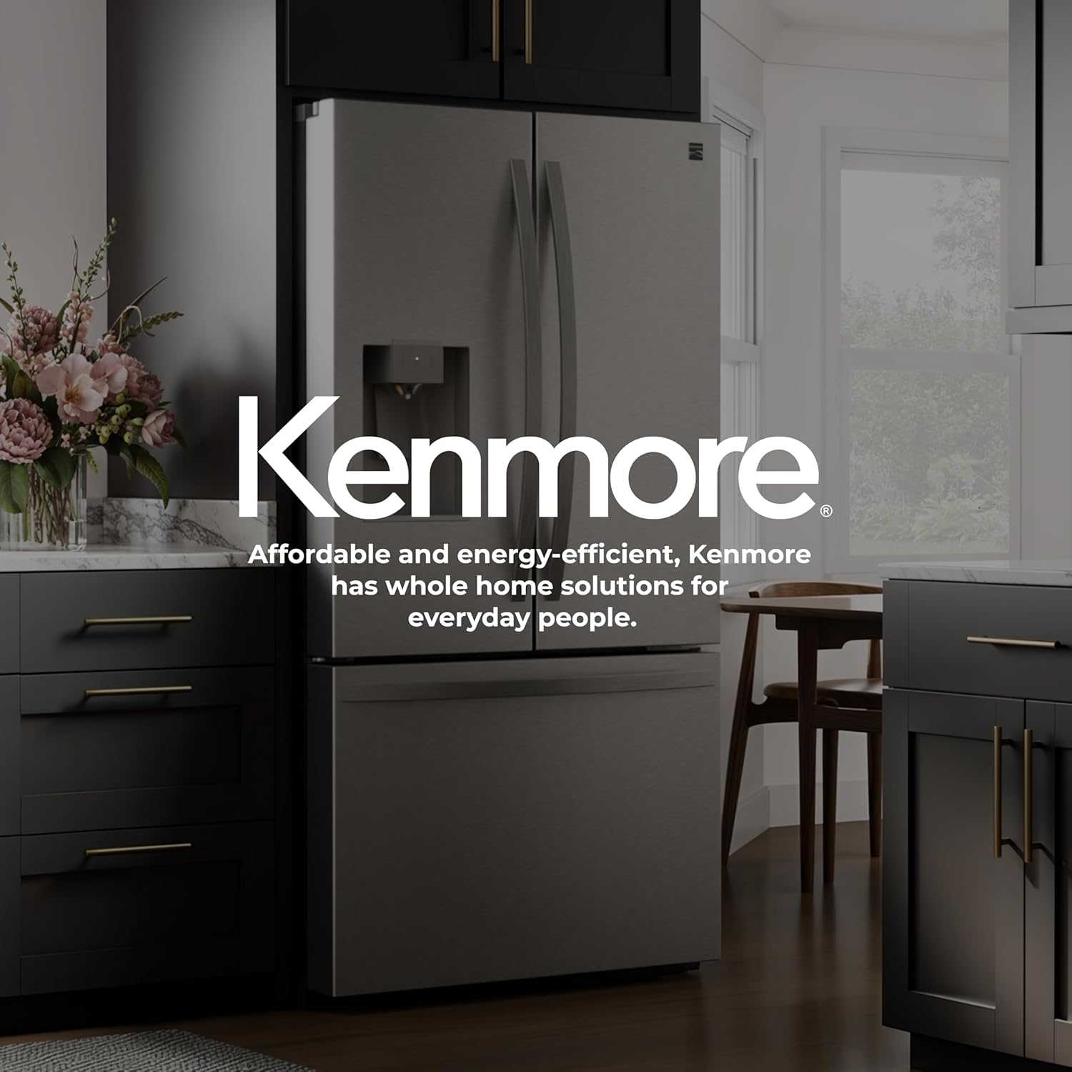 Kenmore 36' French Door Refrigerator with Freezer - Accela Chill, Adjustable Shelving, Dual Evaporator, ENERGY STAR Certified, 28.6 cu. ft. Capacity - Fingerprint Resistant Stainless Steel
