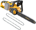 ReliaRoads 16-Inch Brushless Chainsaw, 40V (2 x 20V MAX) Cordless Battery Powered Chain Saw Kit (Includes 2 Chains) Compatible DeWALT Battery for Wood/Tree Cutting and Pruning (Battery Not Included)