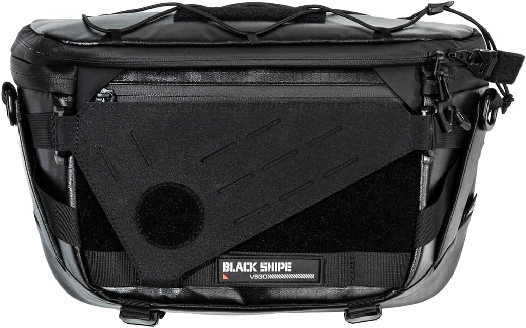 VSGO Black Snipe Pro 7-9L Expandable Camera Sling Bag – Waterproof Techwear Fabric, Anti-Twist, Modular Dividers & Tripod Holder, Lightweight Professional Camera Bag