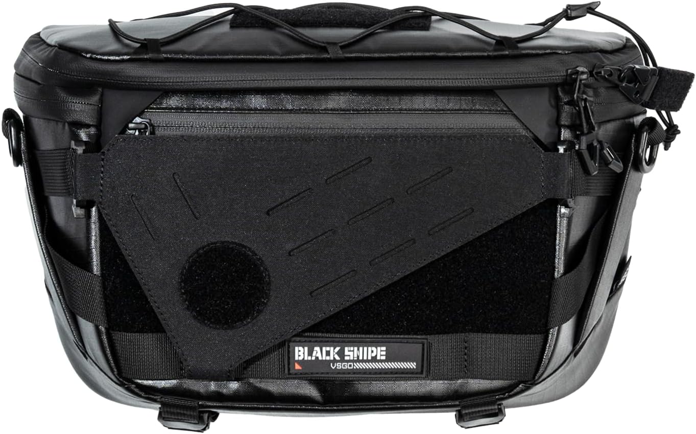 VSGO Black Snipe Pro 7-9L Expandable Camera Sling Bag – Waterproof Techwear Fabric, Anti-Twist, Modular Dividers & Tripod Holder, Lightweight Professional Camera Bag