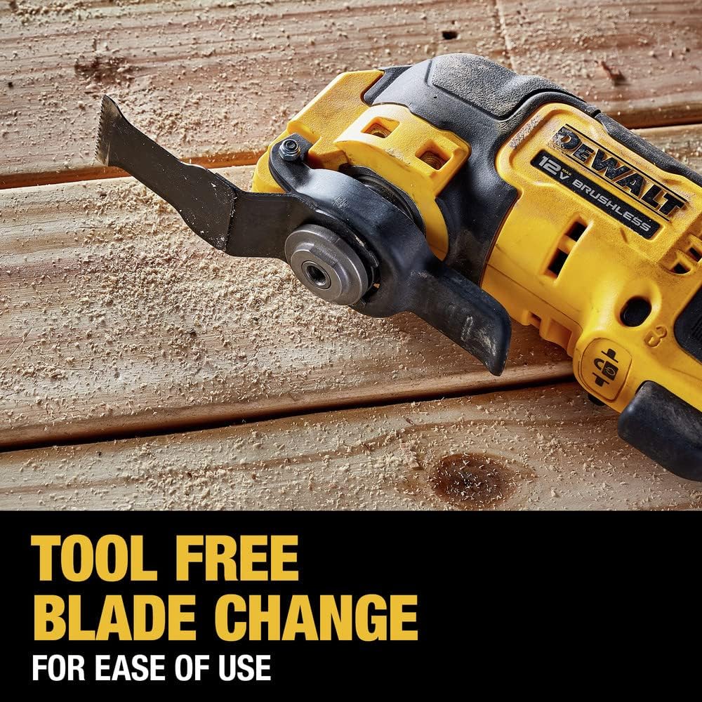 DEWALT XTREME 12V MAX Brushless Cordless Oscillating Tool with Blades and Adaptor, Bare Tool Only (DCS353B)