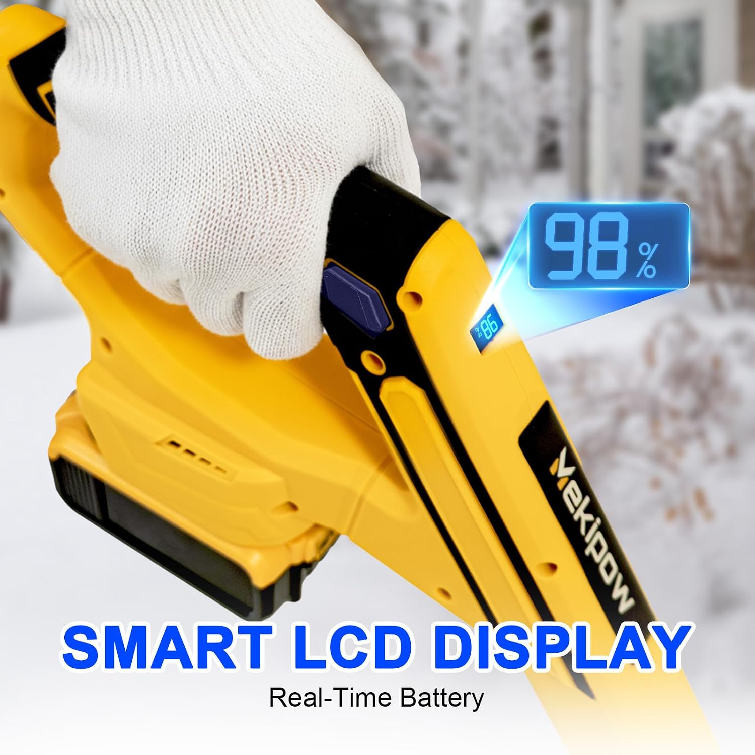 Cordless Snow Shovel Compatible for DeWalt 20V Battery with Brushless Motor, 12'' Cordless Snow Blower, Electric Snow Thrower,6.2' Clear Depth with Front Handle for Deck,Patio