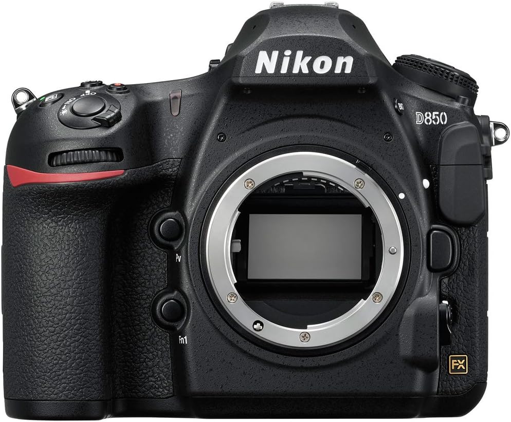 Nikon D850 FX-Format Full Frame Digital SLR DSLR WiFi 4K Camera Body + Battery Grip Power Bundle with Deco Gear Photography Case Bag + 64GB Card + Compact Tripod + Software & Accessories