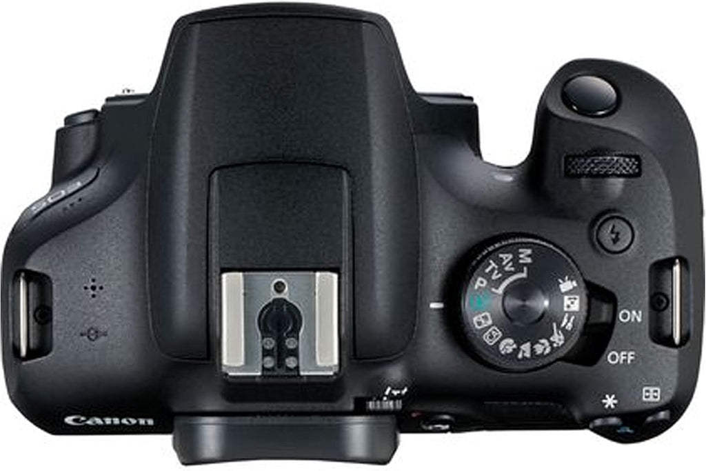 Canon EOS 2000D / Rebel T7 DSLR Camera w/EF-S 18-55mm F/3.5-5.6 Zoom Lens + 64GB Memory + Stabilizing Grip + Software Pack +More (Value Bundle) (Renewed)