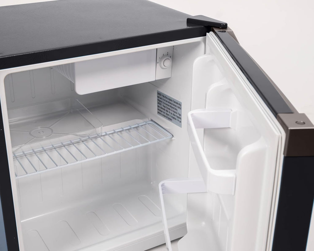 Frigidaire 1.6 cu ft Compact Mini Fridge, Perfect for Home or Office, Contemporary Series, Black, 1.6 cu ft
