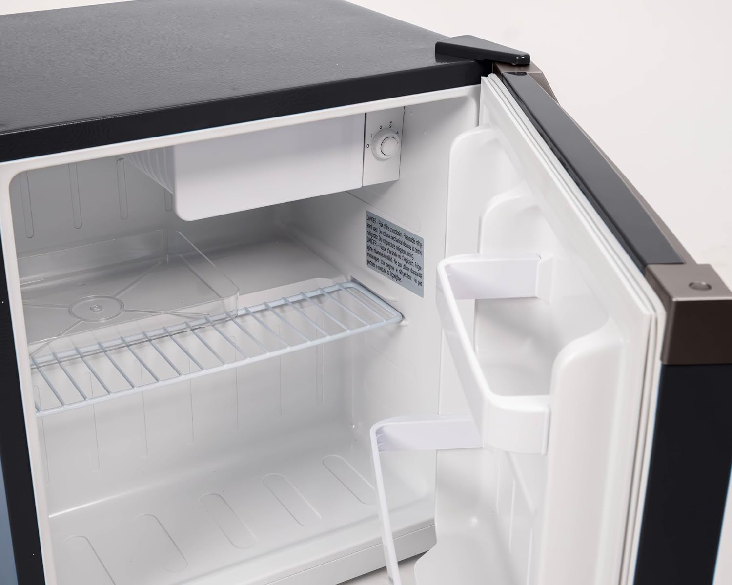 Frigidaire 1.6 cu ft Compact Mini Fridge, Perfect for Home or Office, Contemporary Series, Black, 1.6 cu ft