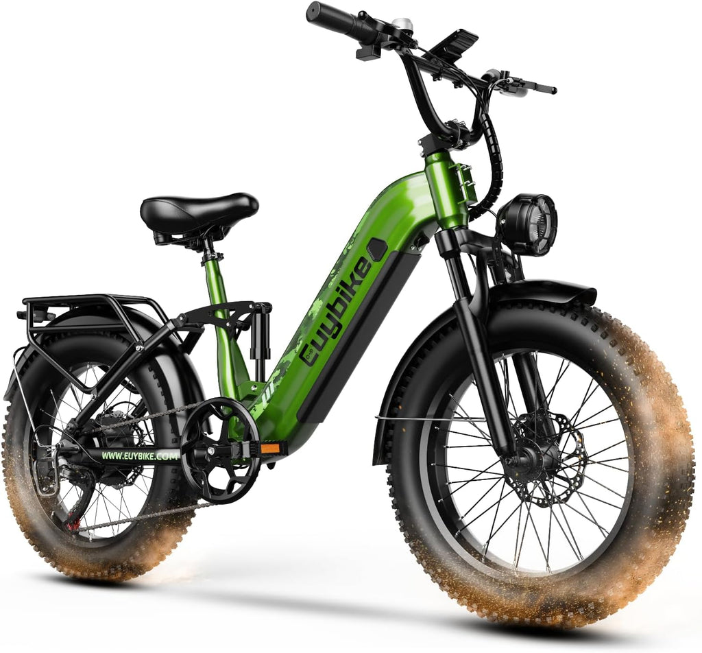 Electric Bike for Adults, 48V 20Ah Battery,1500W Peak Motor Step Thru Ebike 80+ Miles Max Range, 20x4.0 Fat Tires, Electric Mountain Bike for All Terrain, Ideal for Commute, Off-Road