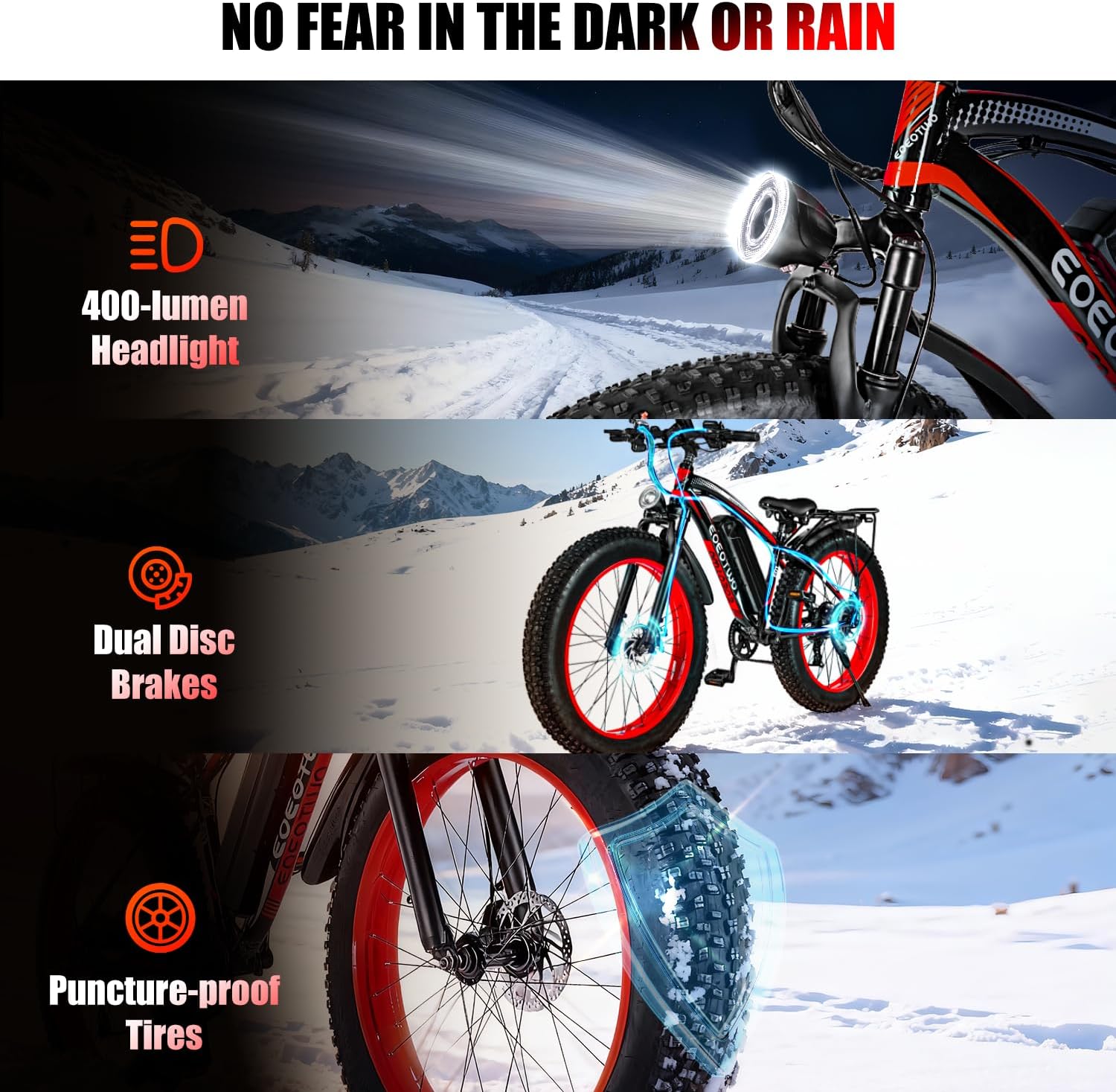 26' Fat tire Electric Bike for Adults,1500W Peak Motor, 60 Miles Range Mountain Ebike,34 MPH Speed,48V 15Ah Removable Battery, Off Road Mountain Commuting for Men,7 Speed