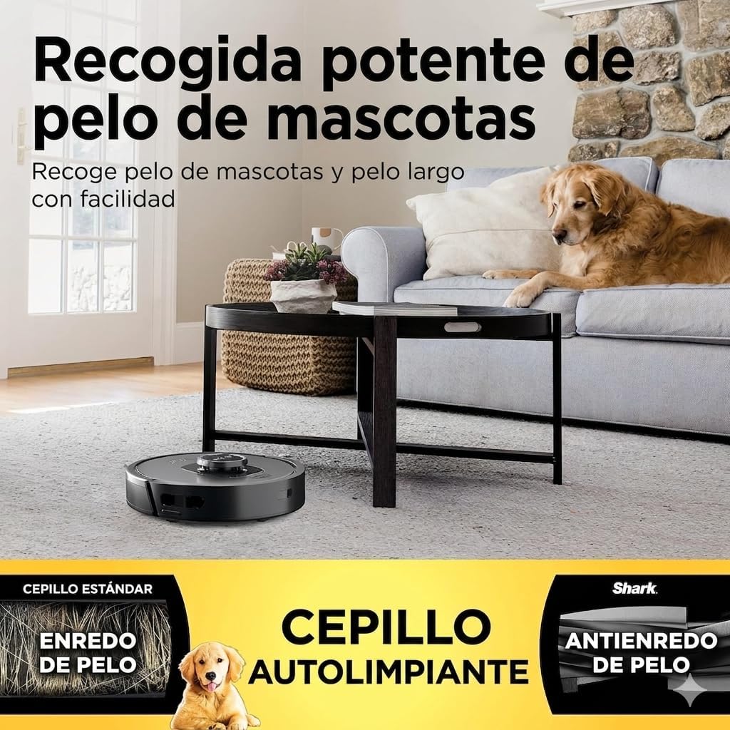 Shark R-RV2310 Matrix Robot Vacuum for Carpets and Hardfloors with Self-Cleaning Brushroll and Precision Mapping - Certified Refurbished