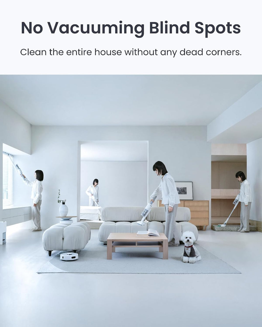 SwitchBot Robot Vacuum & Cordless Vacuum Cleaner K10+ Pro Combo, Self Emptying Up to 70 Days,Compact,Lightweight,Quiet,Support Matter,Work with Alexa,Google Home,Apple Home, for Carpet,Crevices,Stairs