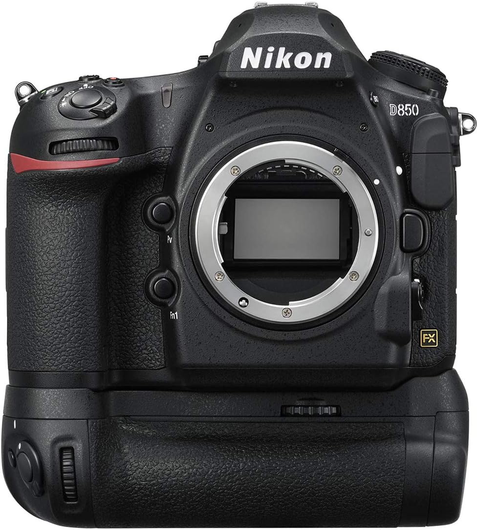 Nikon D850 FX-Format Full Frame Digital SLR DSLR WiFi 4K Camera Body + Battery Grip Power Bundle with Deco Gear Photography Case Bag + 64GB Card + Compact Tripod + Software & Accessories