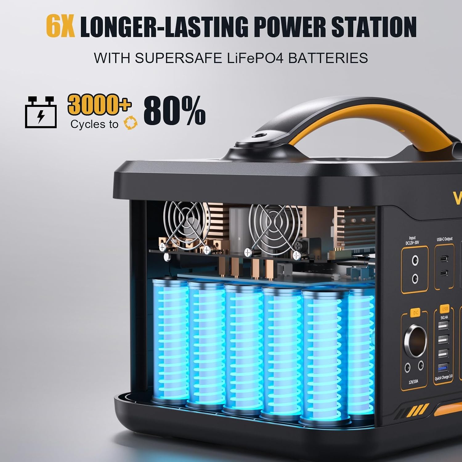 VTOMAN Jump 1800 Portable Power Station with 200W Solar Panel, 1548Wh Battery 1800W AC Outlets (3600W Peak) /100W USB-C Output Fast Charge, Large Solar Generator for Outdoor, Camping, Backup
