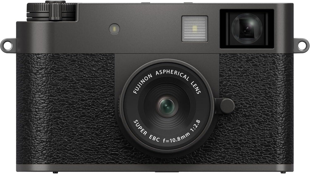 Fujifilm X Half Digital Camera (Charcoal Silver) Bundle with 64GB SD Card + Rope Wrist Strap + Camera Pouch + More Advanced Accessories