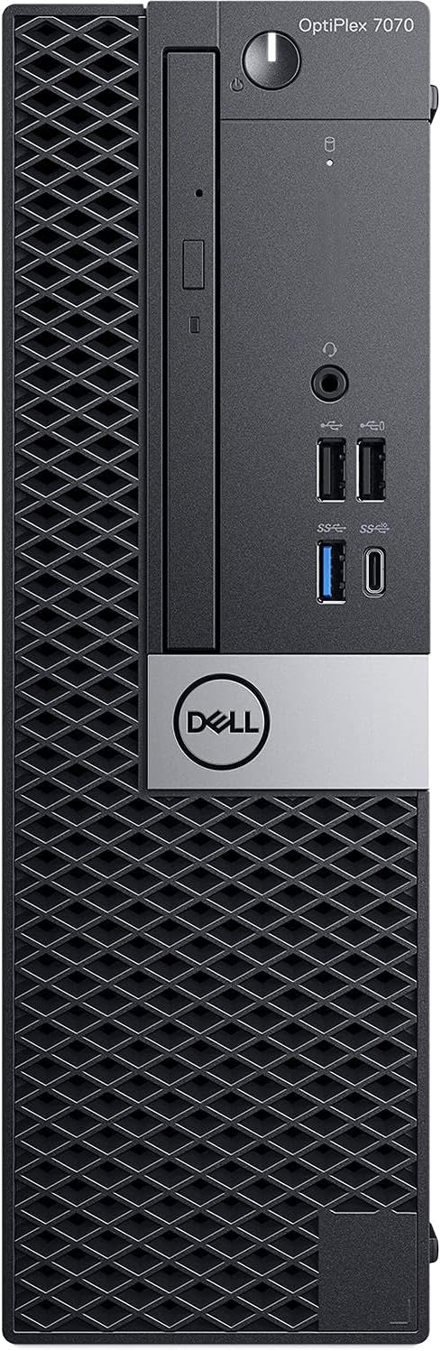 Dell Optiplex 7070 Small Form Desktop, Eight Core i7 9700 3.0Ghz, 32GB DDR4, 2TB NVMe SSD, USB Type-C, DVD-RW, Windows 11 Pro (Renewed)