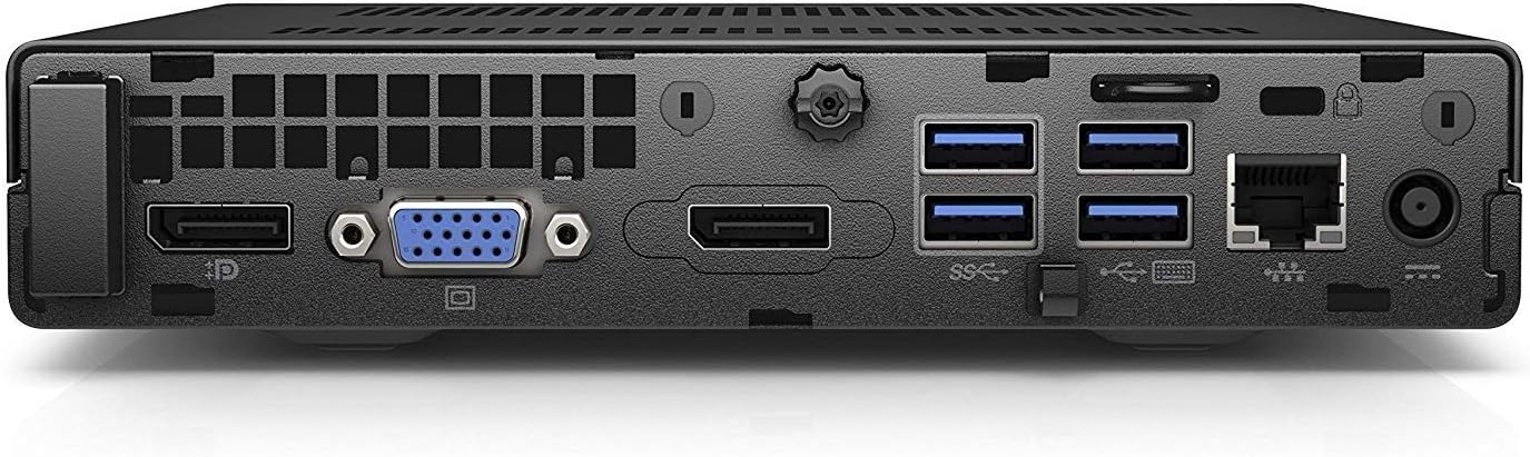 HP EliteDesk 800 G2 Mini Business Desktop PC Intel Quad-Core i3-6100T up to 3.2G,8GB DDR4,256GB SSD,VGA,DP Port,Windows 10 Professional 64 Bit-Multi-Language-English/Spanish (Renewed)