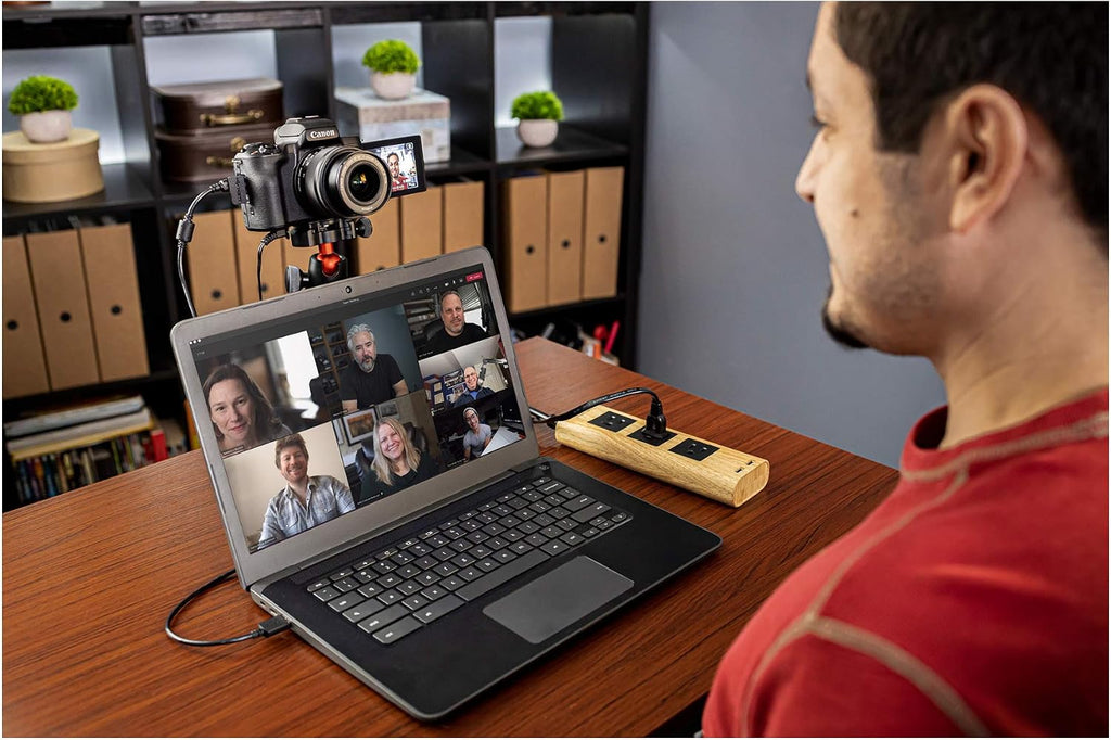Canon EOS Webcam Accessory Starter Kit, for Select EOS M Series Cameras, Power Adapter CA-PS700, DC Coupler DR-E12, USB Cable IFC-600PCU, High-Performance Live Streaming, Teaching & Content Creators