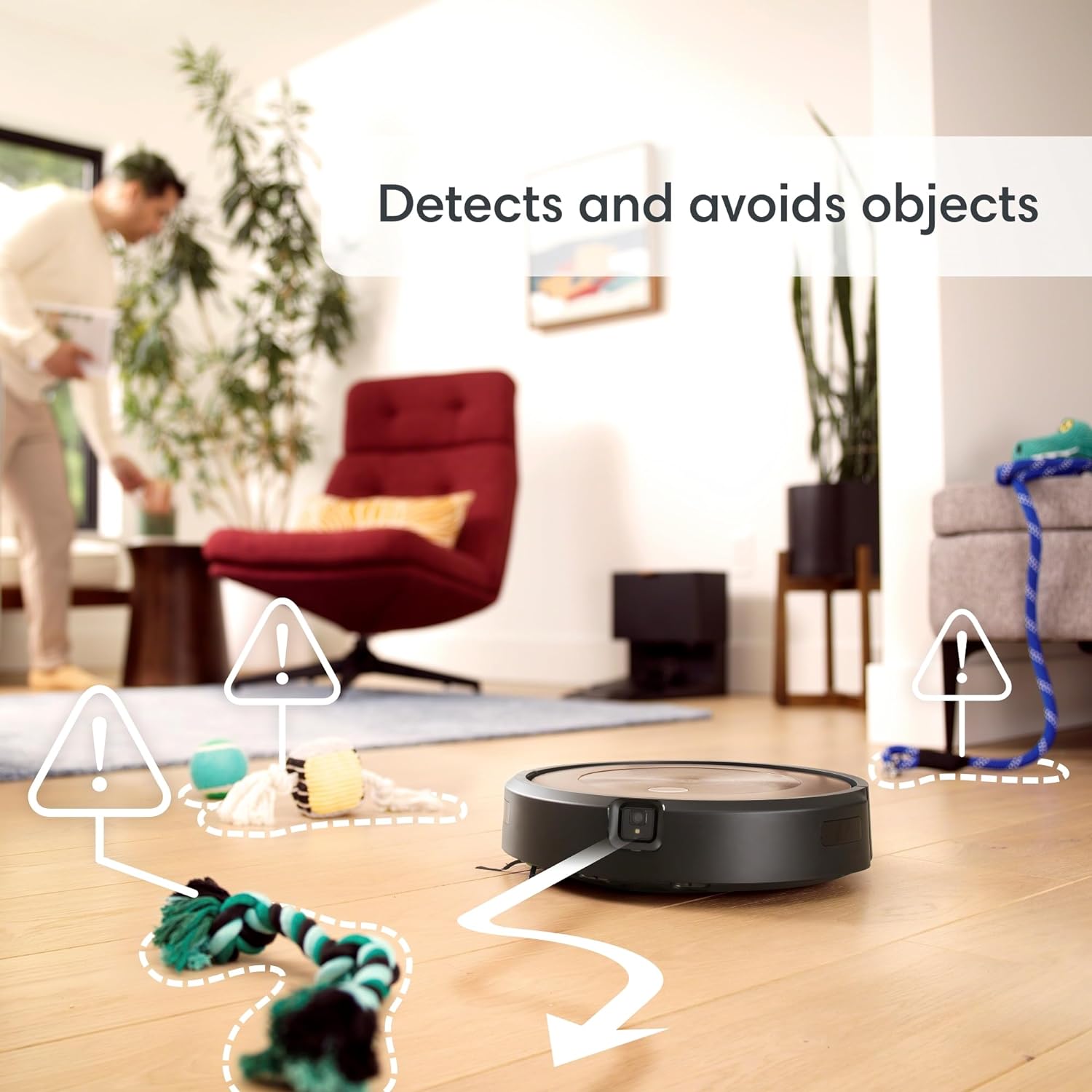 iRobot Roomba j9+ Self-Emptying Robot Vacuum – Powerful Suction, Identifies and Avoids Obstacles Like Waste, Self-Empties for 60 Days, Best for Homes with Pets, Smart Mapping, Works with Alexa