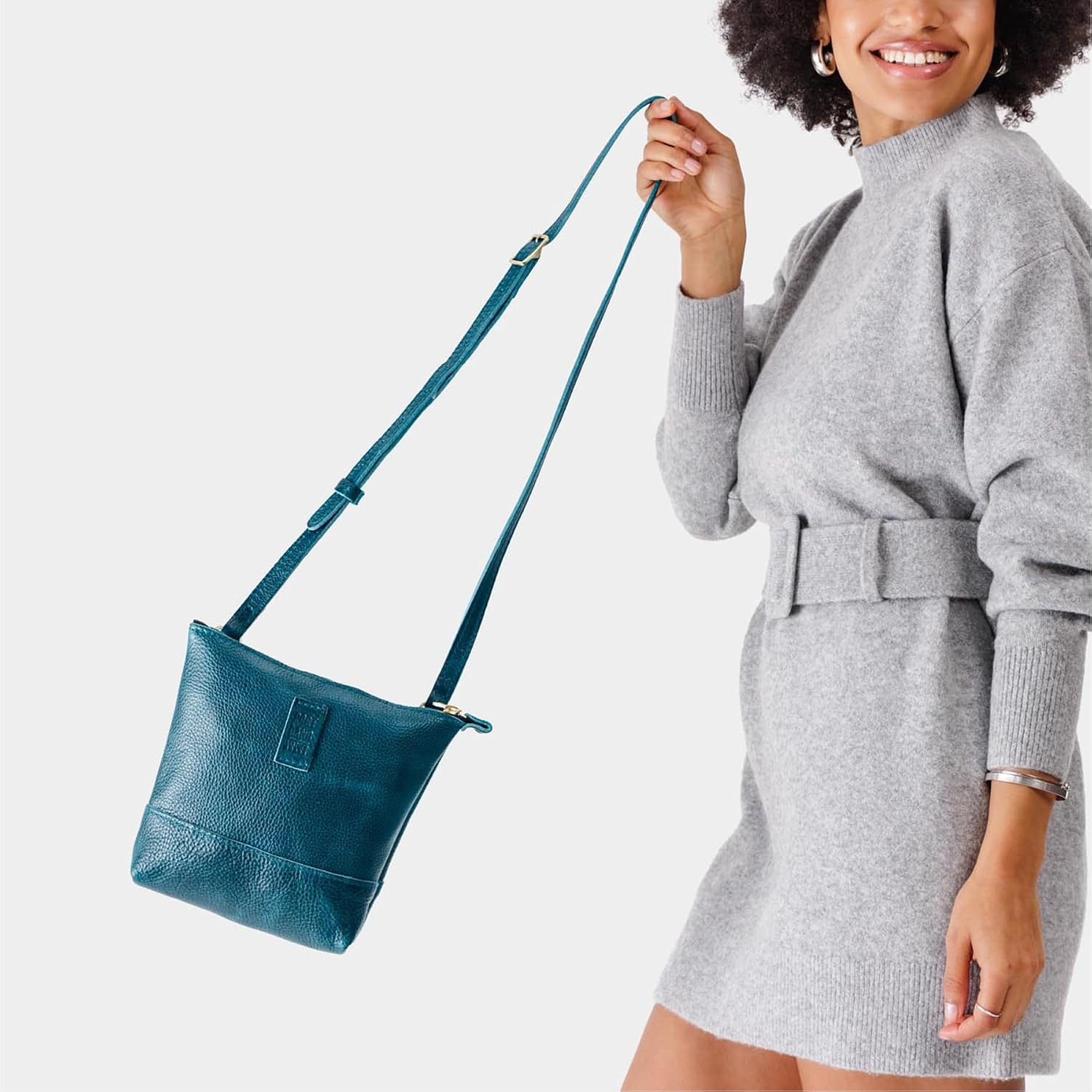 Portland Leather Goods Festival Bag – Lightweight Leather Crossbody Purse – Handmade from the Finest Full-Grain Hides