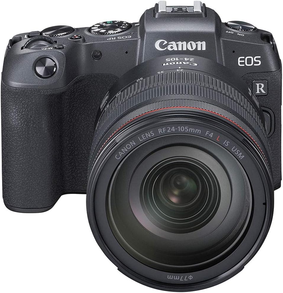 Canon EOS RP Mirrorless Digital Camera with 24-105mm Lens (3380C012) + 64GB Memory Card + Case + Card Reader + Flex Tripod + Hand Strap + Cap Keeper + Memory Wallet + Cleaning Kit