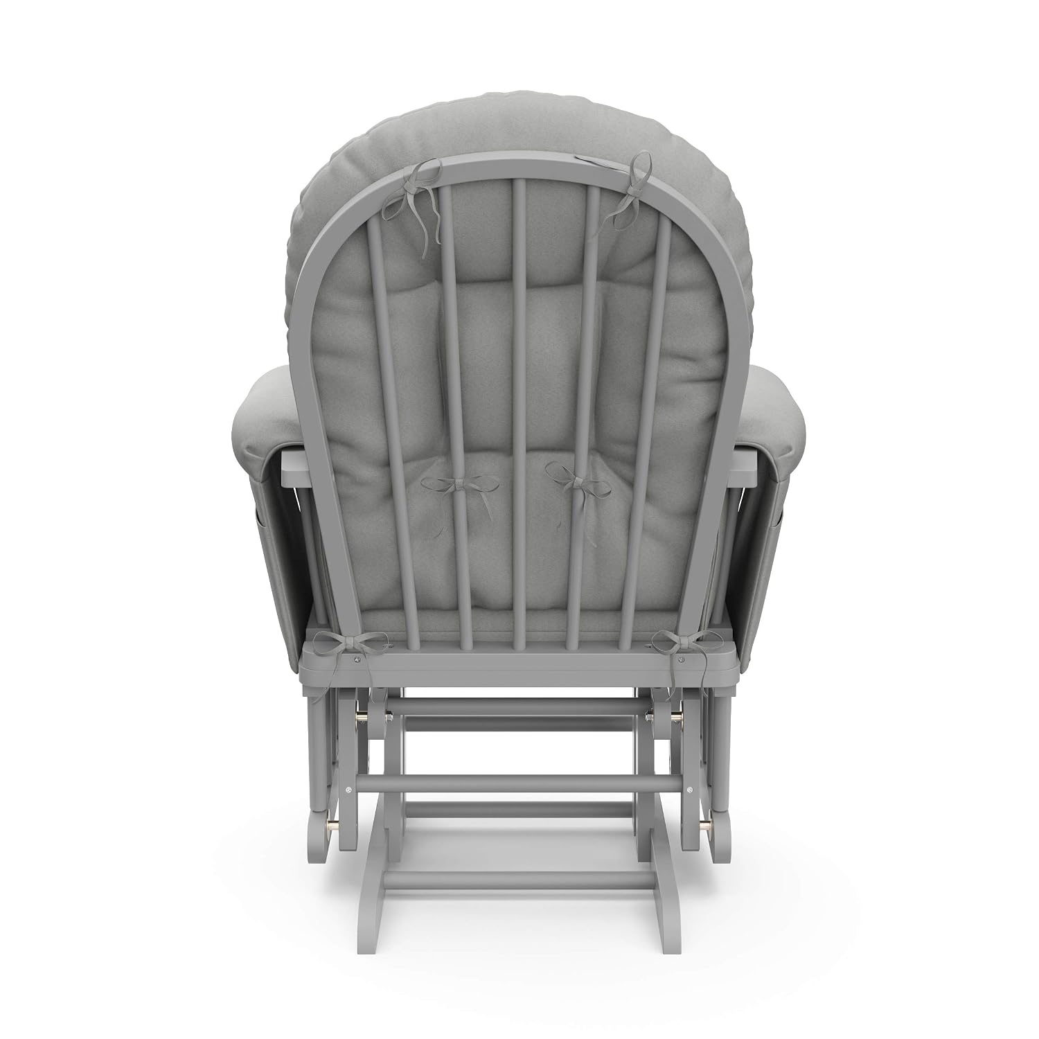 Storkcraft Premium Hoop Glider & Ottoman (Pebble Gray/Light Gray) — GREENGUARD Gold Certified Nursery Glider, Solid Wood Craftsmanship, Smooth-Gliding Nursery Chair and Ottoman, Award-Winning