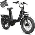 28 MPH Electric Bikes for Adults 20 x 3 inch Fat Tire Ebike with 90 Miles(PAS) Long Range 48V Removable Battery E-Bike 7 Speed Step Thru Electric Bicycle
