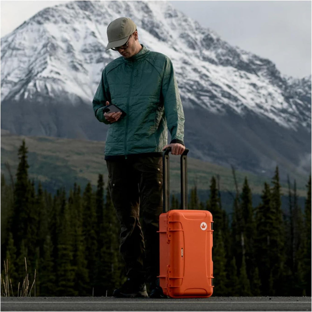 NANUK 935 Pro Photo Kit – Waterproof Travel Camera Hard Case with Padded Dividers and Wheels, 22' x 14' x 9' - Dustproof and Impact Resistant, Airline Carry-On Approved – Orange