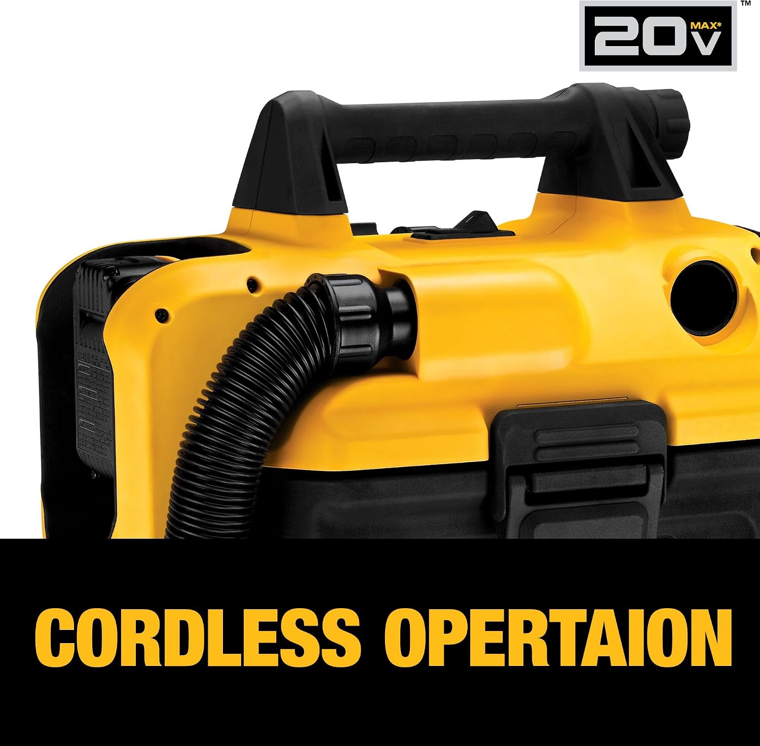 DEWALT 20V MAX Cordless Shop Vac, Wet Dry Vacuum Cleaner, Portable 2 Gallon Wet Dry Vac, Strong Suction Shop Vacuum with Hepa Filter, Tool Only (DCV580H)