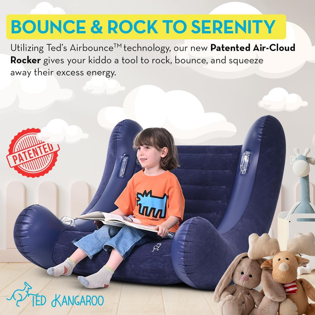 TED KANGAROO AIR Cloud Rocker | Sensory Chair for Kids, Includes Electric Air Pump