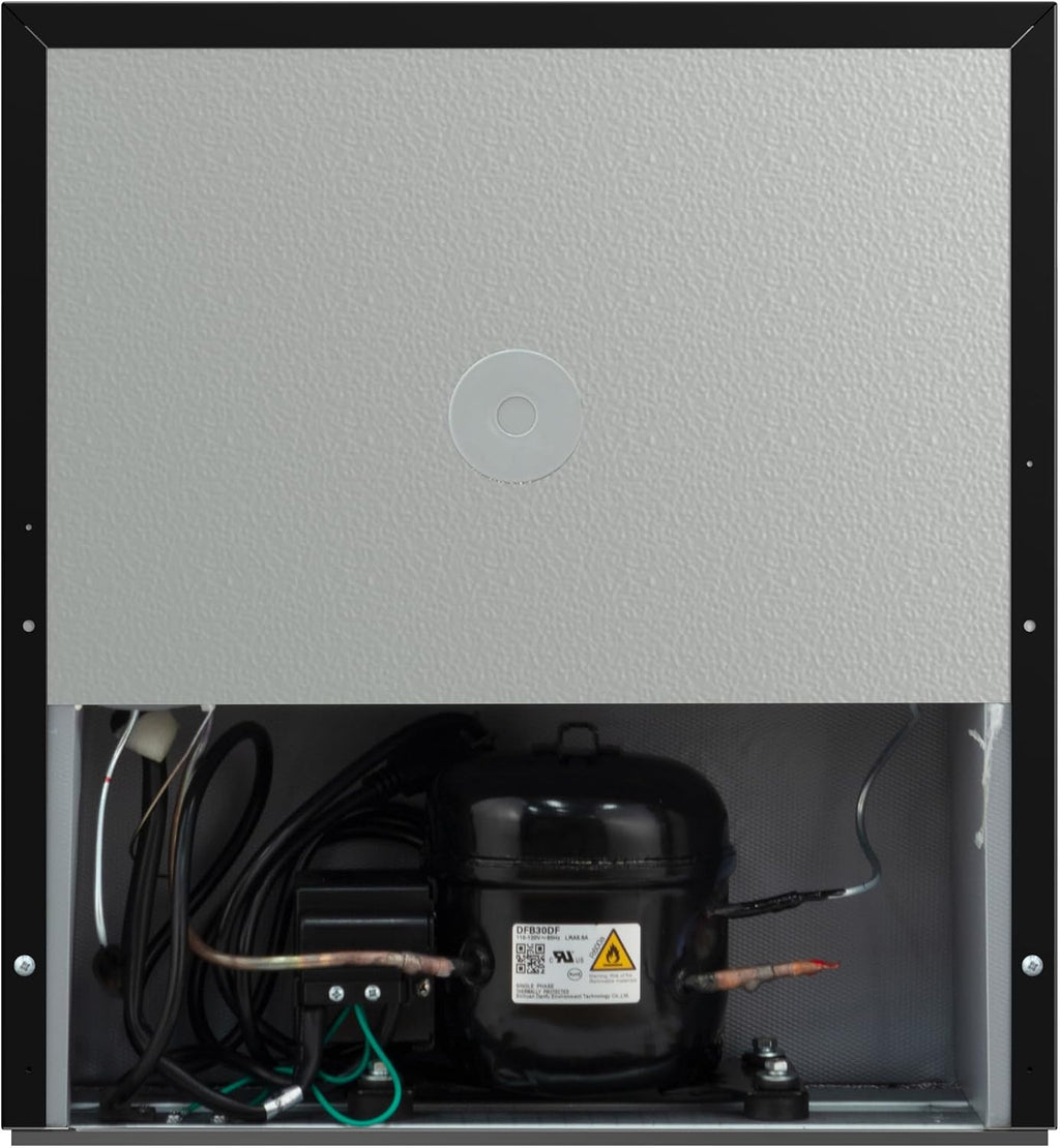 Frigidaire BLACK-ROSEGOLD Retro Mini Refrigerator-Energy Saving-Adjustable Thermostat Control-Side Mounted Bottle Opener-Ideal for Dorm, Office, RV, Garage, Apartment 1.6 Cubic Feet