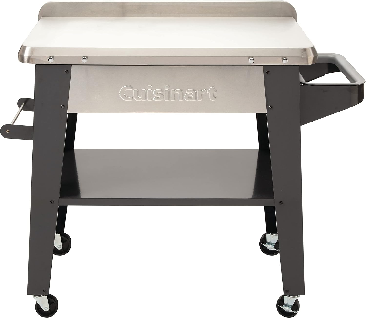 Cuisinart Outdoor Grill Accessories Bundle with Stainless Steel Prep Table (CPT-194) + Protective Cover (CGWM-095)