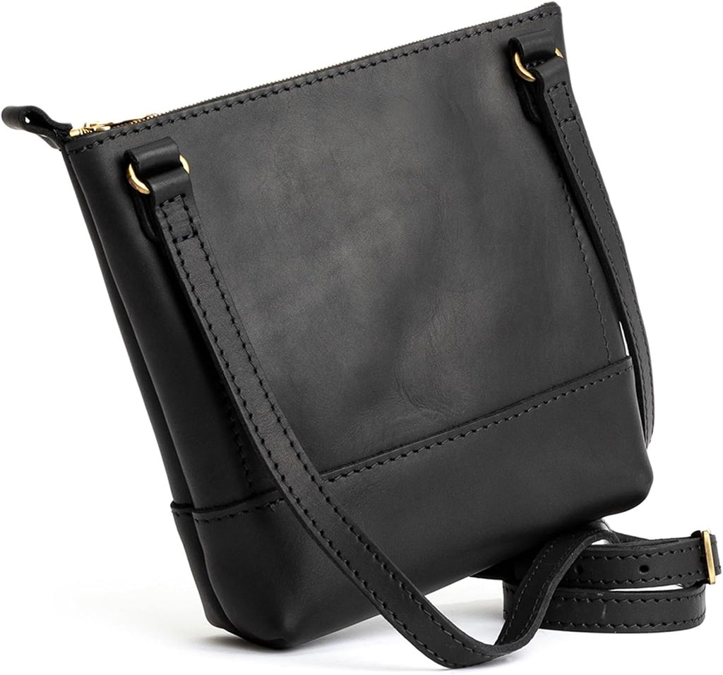 Portland Leather Goods Festival Bag – Lightweight Leather Crossbody Purse – Handmade from the Finest Full-Grain Hides