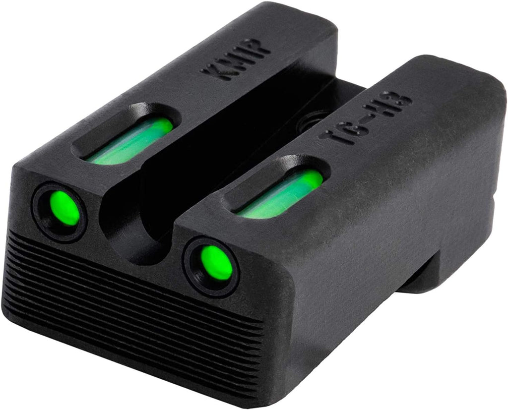 Truglo TFX PRO Handgun Sight, Glowing Shock Proof Tritium and Fiber Optic Night Sight for Handguns, Compact, Durable, and Snag Free Sight