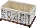 4 in 1 Japanese Ceramic Tabletop BBQ Grill, Mini Charcoal BBQ Grill, Stove, 2-3 Person Portable BBQ Cooker, 24 * 14.5 * 11cm