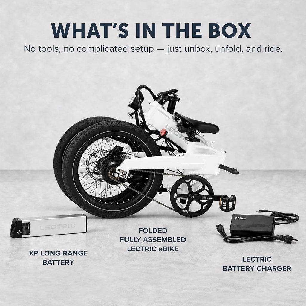 LECTRIC XP™ Lite 2.0 Electric Bike | Adult Folding Bikes - Weighs Only 49lbs | 45 Mile Range w/ 5 Pedal-Assist Levels | 20mph Top Speed - Class 1 and 2 eBike