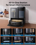 eufy E25 Omni Robot Vacuum and Mop Combo,HydroJet System, 20,000Pa Turbo Suction, Zero-Tangle Design, Auto-Empty & Self-Cleaning All-in-One Station + Official Dust Bags*3