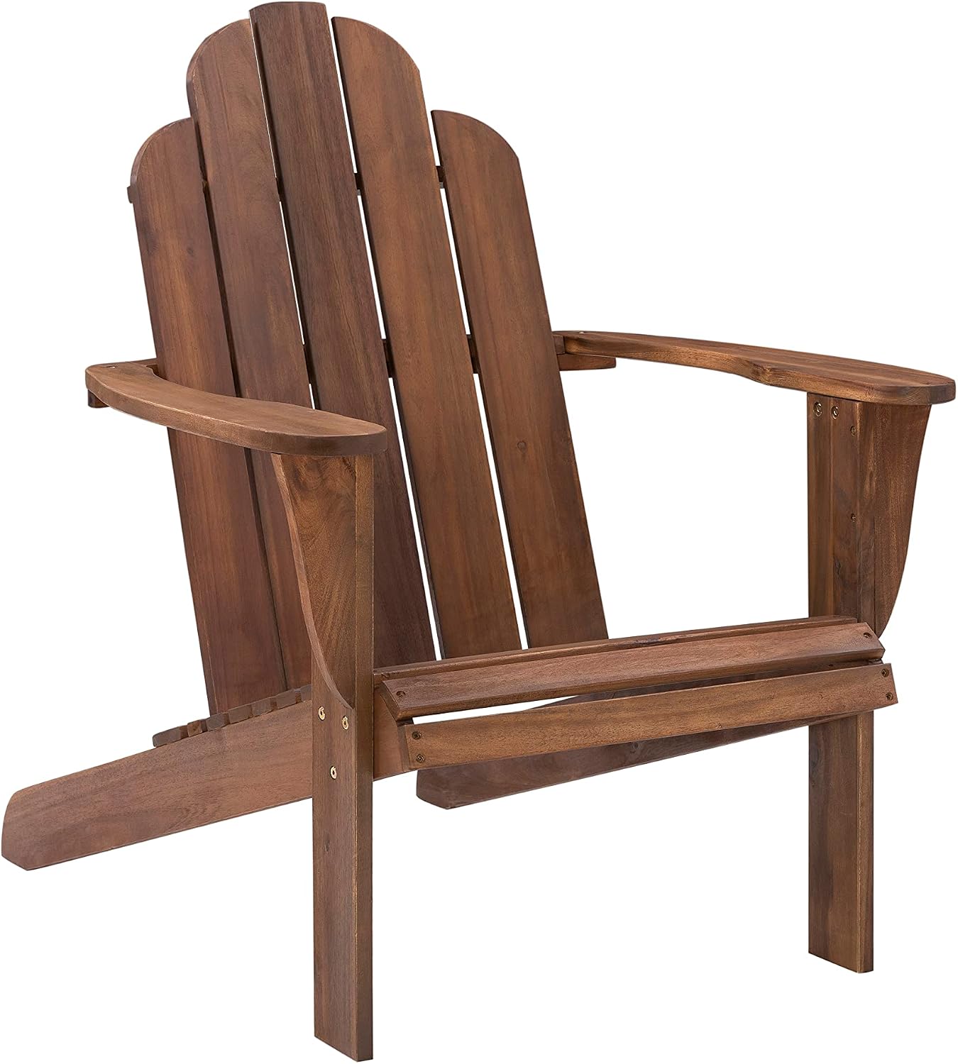 Linon Home Dcor Home Decor Teak Wood Stock Chair, 30.4' wx37.6 dx37.8 h, Stain