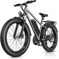 Electric Bike for Adults, 1000W Peak 20MPH 60Miles Ebike,48V 13AH Battery Electric Mountain Bike, 26' x 4'' Fat Tire Electric Bicycle with Rear Rack, Fenders, 7 Speed, UL 2849 Certified