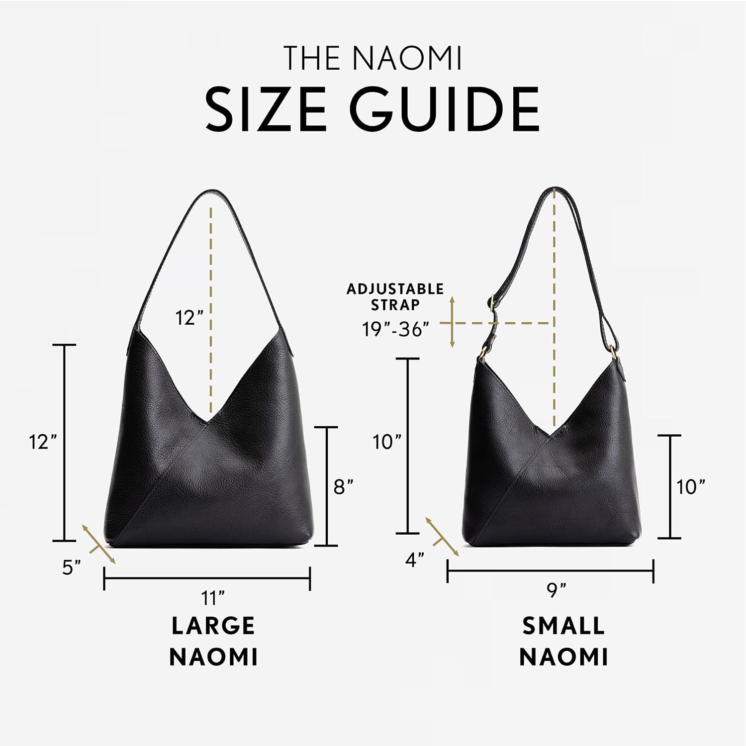 Portland Leather Goods Naomi Shoulder Bag – Handmade Slouchy Bag with Adjustable Crossbody Strap & Secure Magnetic Closure