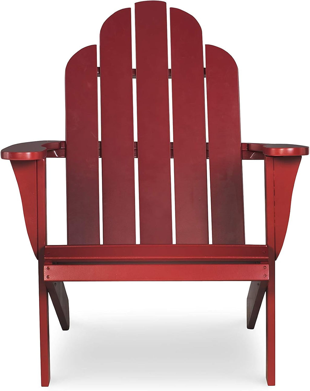 Linon Red Adirondack Chair, 30.4' W x 37.6' D x 37.8' H