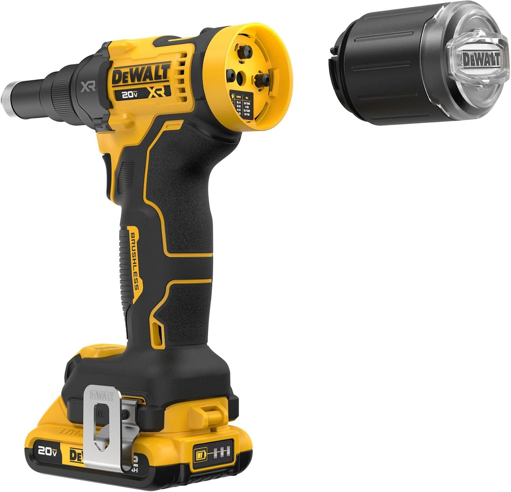 DEWALT 20V MAX XR Cordless Rivet Tool, 3/16', Bare Tool Only (DCF403B)