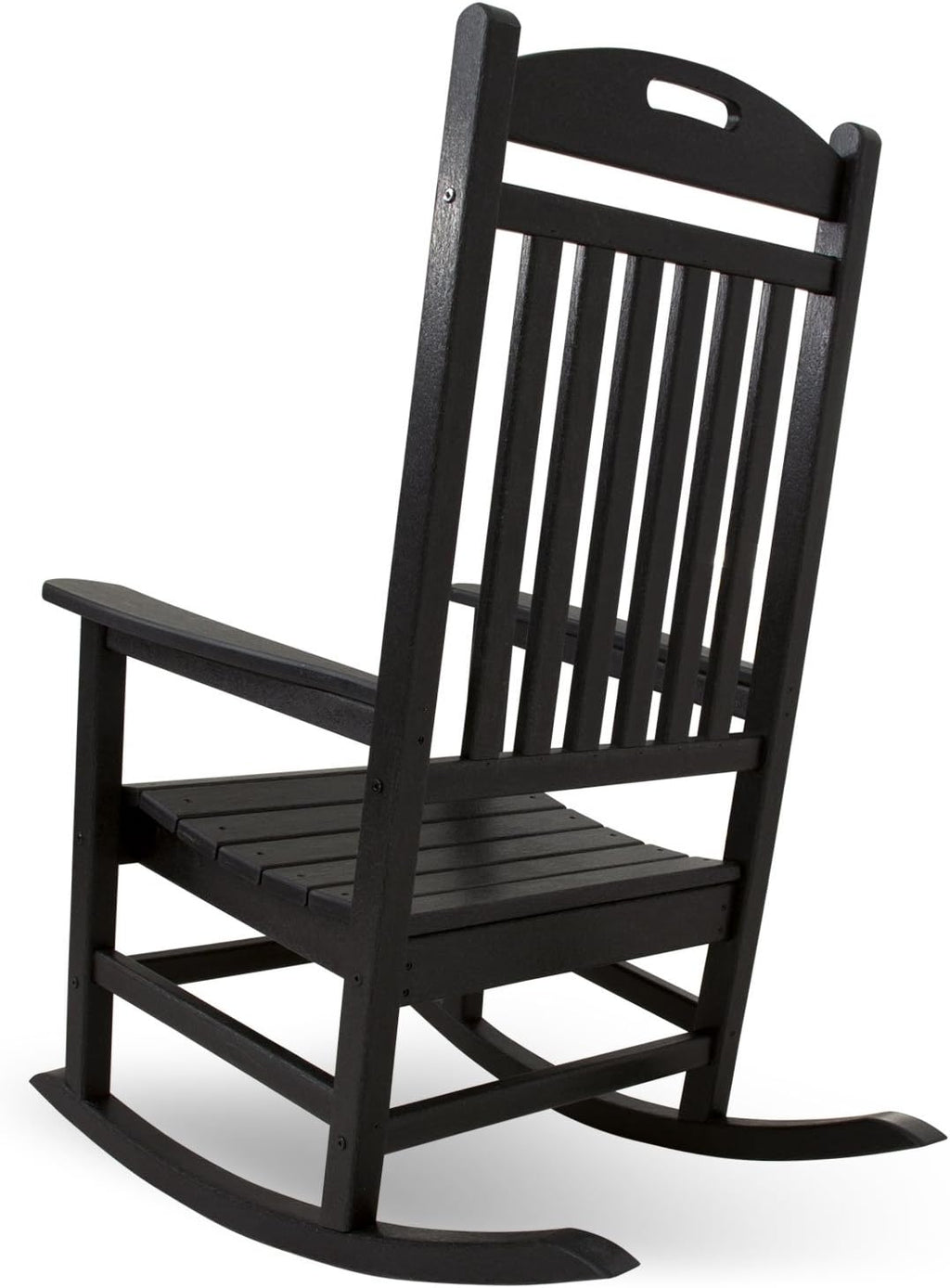 Trex Outdoor Furniture by Polywood Yacht Club Rocker Chair, Charcoal Black (TXR100CB)
