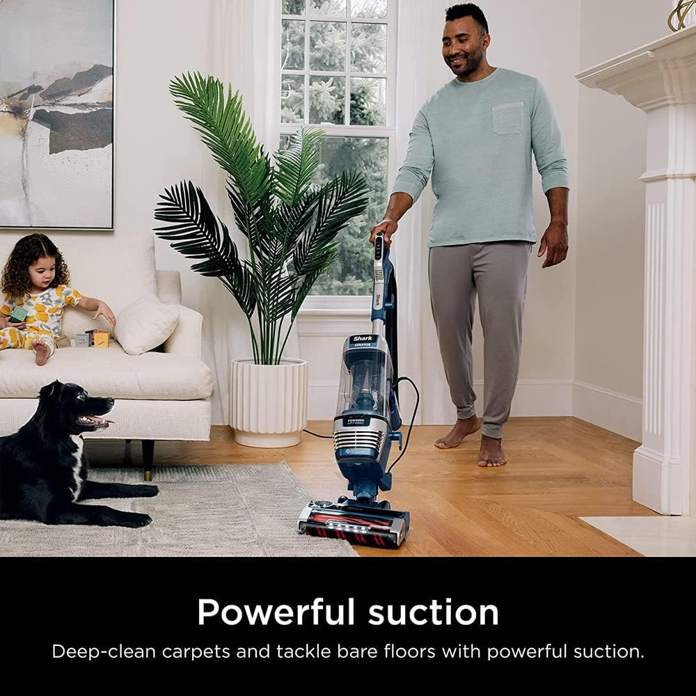 Shark AZ3002 Stratos Upright Vacuum w/TruePet Upgrade Bundle with 3 YR CPS Enhanced Protection Pack (Renewed)
