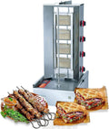 Multi-Function Gas Vertical Barbecue Oven with Large Capacity, Stainless Steel, Resistant, Rotating Barbecue Meat Roaster Grill Machine Rotisserie Grill for Home Use Infrared Roaster Oven